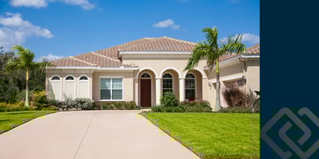 House in Florida neighborhood.